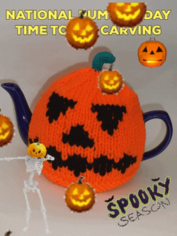 National Pumpkin Day Dancing Skeleton Meme GIF