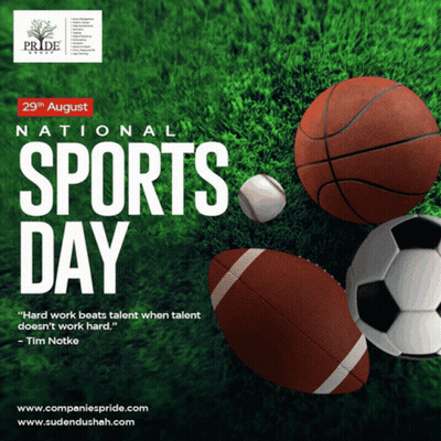 National Sports Day August 29Th Poster GIF