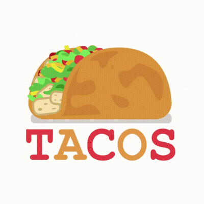 National Taco Day Poster With Taco GIF