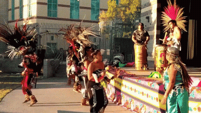 Native American Dancers On Stage GIF