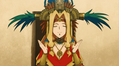 Native American Dancers On Stage In Front Of Fence GIF