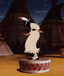Native American Dancing Tiger Lily GIF