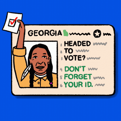 Native American Holding Georgia ID GIF