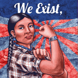 Native American Strong Woman GIF