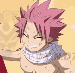 Natsu Dragneel Fairy Tail Anime Happy Excited  GIF