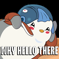 Natural Rizz Pudgy Penguin Hello There GIF | GIFDB.com