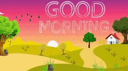 Nature Good Morning Cartoon House GIF