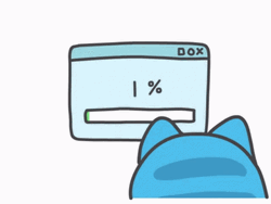 Naughty Blue Cat Flipping Out GIF