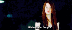 Naughty Emma Stone Frantic Reaction GIF