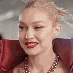 Naughty Gigi Hadid Blinking One Eye GIF