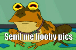 Naughty Hypnotoad Asking For Pictures GIF