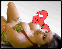  Naughty Zoidberg Sucking Cleavage Animation GIF