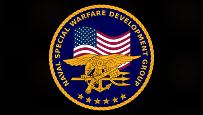 Naval Special Warfare Development Group Logo With American Flag GIF
