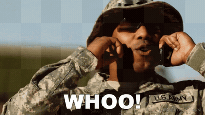 Navy Officers Standing In Front Of American Flag GIF