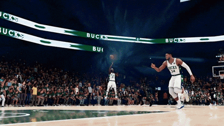 NBA 2K Giannis Antetokounmpo Dunk GIF