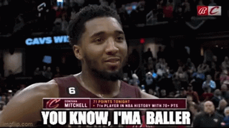 NBA Baller Donovan Mitchell GIF