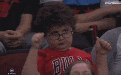 NBA Chicago Bulls Fan Thumbs Up Kid GIF