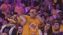 NBA Lakers Fan Stir The Pot Dance GIF