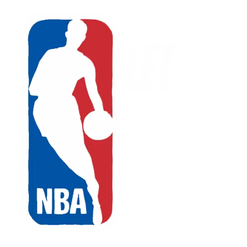 NBA Logo With Silhouette Of Man Sticker