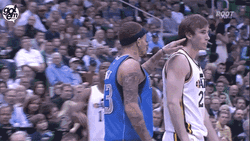 NBA Player Annoyed Delonte Poke Hayward GIF