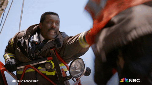 NBC Ad For Chicago Fire Shows Two Firefighters GIF