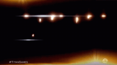 NBC Titan Games Glowing Light Ad GIF