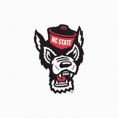 NC State Black And White Monkey With Megaphone GIF
