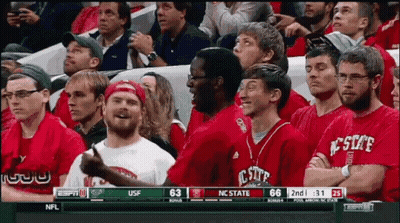 NC State Fans In Stadium GIF