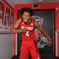 Nc State Player Flexing For Pose GIF