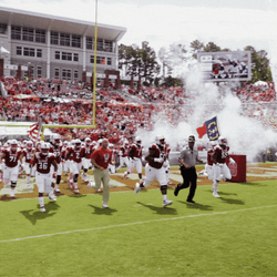 Nc State University Athletes Run For Opening Program GIF