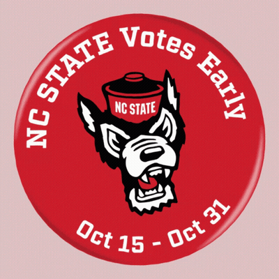 NC State Votes Early Button GIF