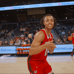 Nc State Wolfpack Scottie Barnes Playing Inside Court GIF