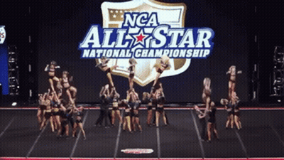NCAA All Star Cheerleaders Performing GIF