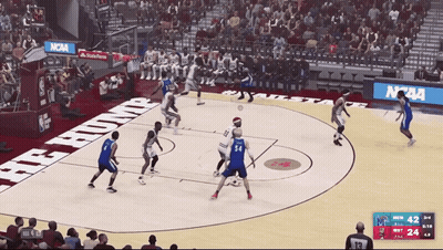 NCAA Basketball Game On Court GIF