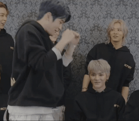 NCT Jaehyun Punching Air GIF