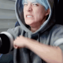 NCT Jeno Punching Air GIF