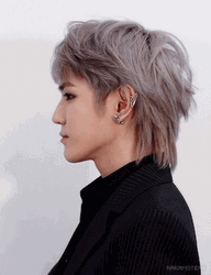 NCT Taeyong Mullet Hair GIF