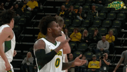 Ndsu Basketball Player Clapping Cheering GIF