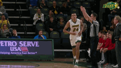 Ndsu Basketball Players On Court GIF
