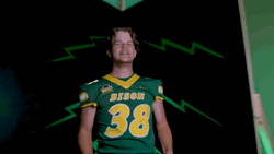 Ndsu Football Player Muscle Flex GIF