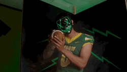 Ndsu Football Player With Mask GIF