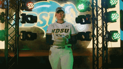 Ndsu Softball Athlete Ball Gloves GIF
