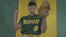 Ndsu Softball Player Kicking Foot GIF