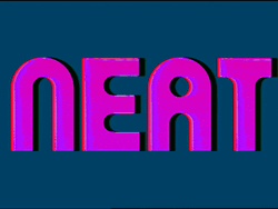 Neat Word In Vintage Neon Lights GIF