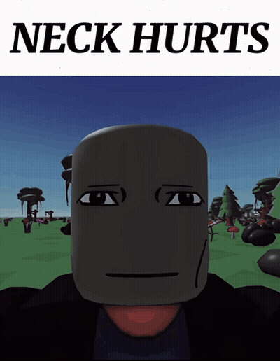 Neck Hurts Poster Cartoon Face GIF