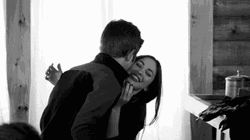 Neck Kiss Happy Couple GIF