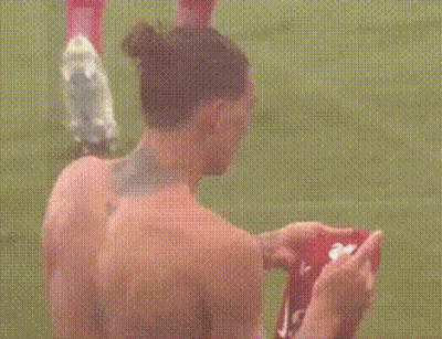 Neck Tattoo Man Holding Red Pro Re Item GIF