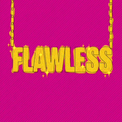 Necklace Saying Flawless GIF
