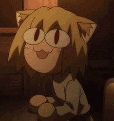 Neco Arc Banging Her Head GIF