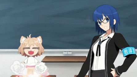 Neco Arc Blasting Off To The Sky GIF